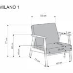 Fotelis Milano 1